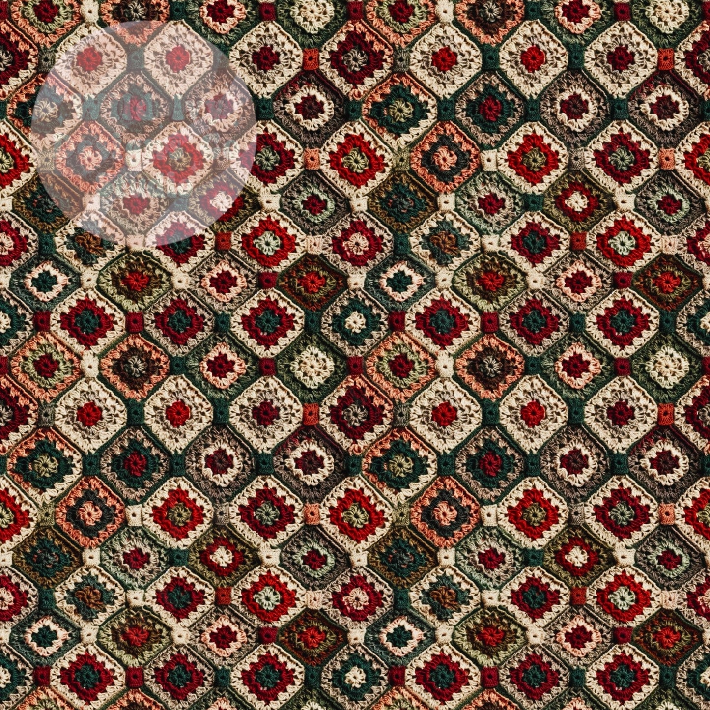 Holiday Diamond Crochet Embroidery Seamless