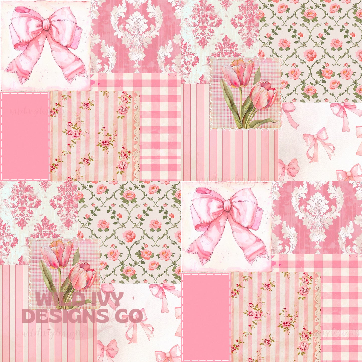 Pink Coquette Spring Patchwork