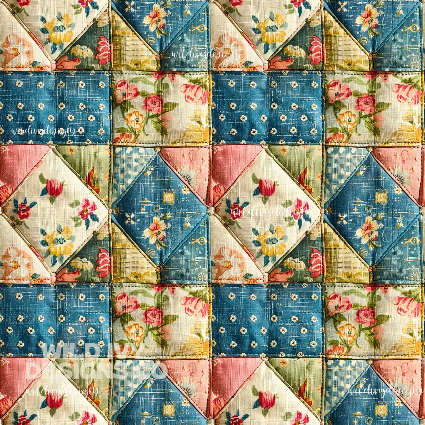 Spring Denim Patchwork 1