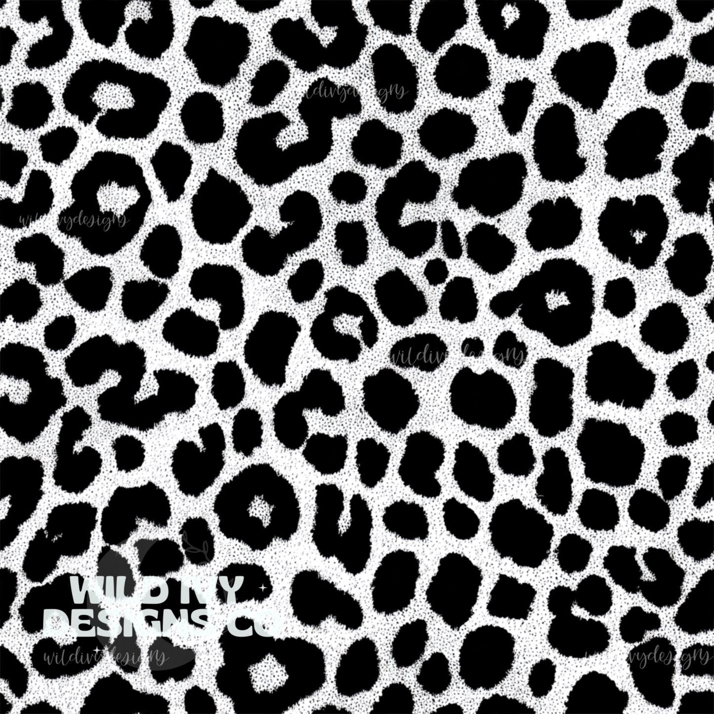 Monochrome Leopard Print