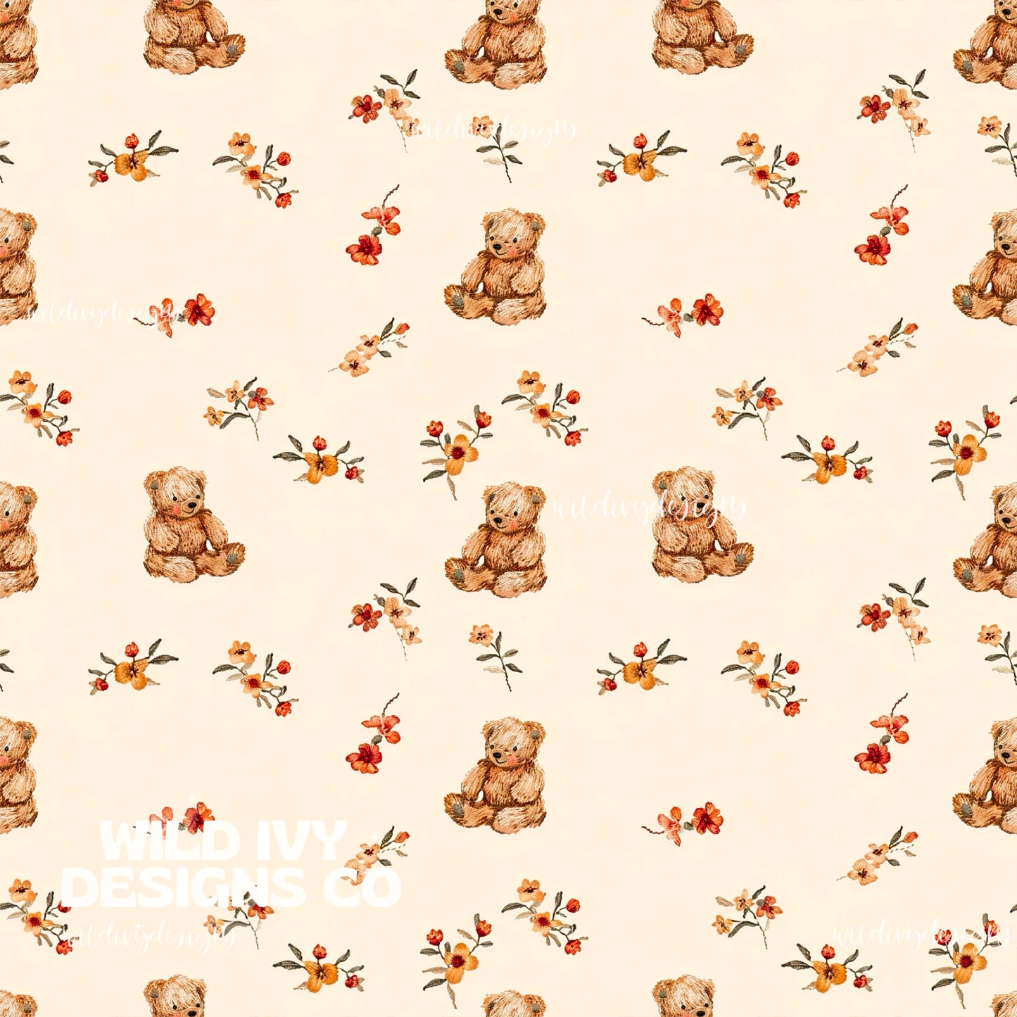 Spring Floral Vintage Teddys