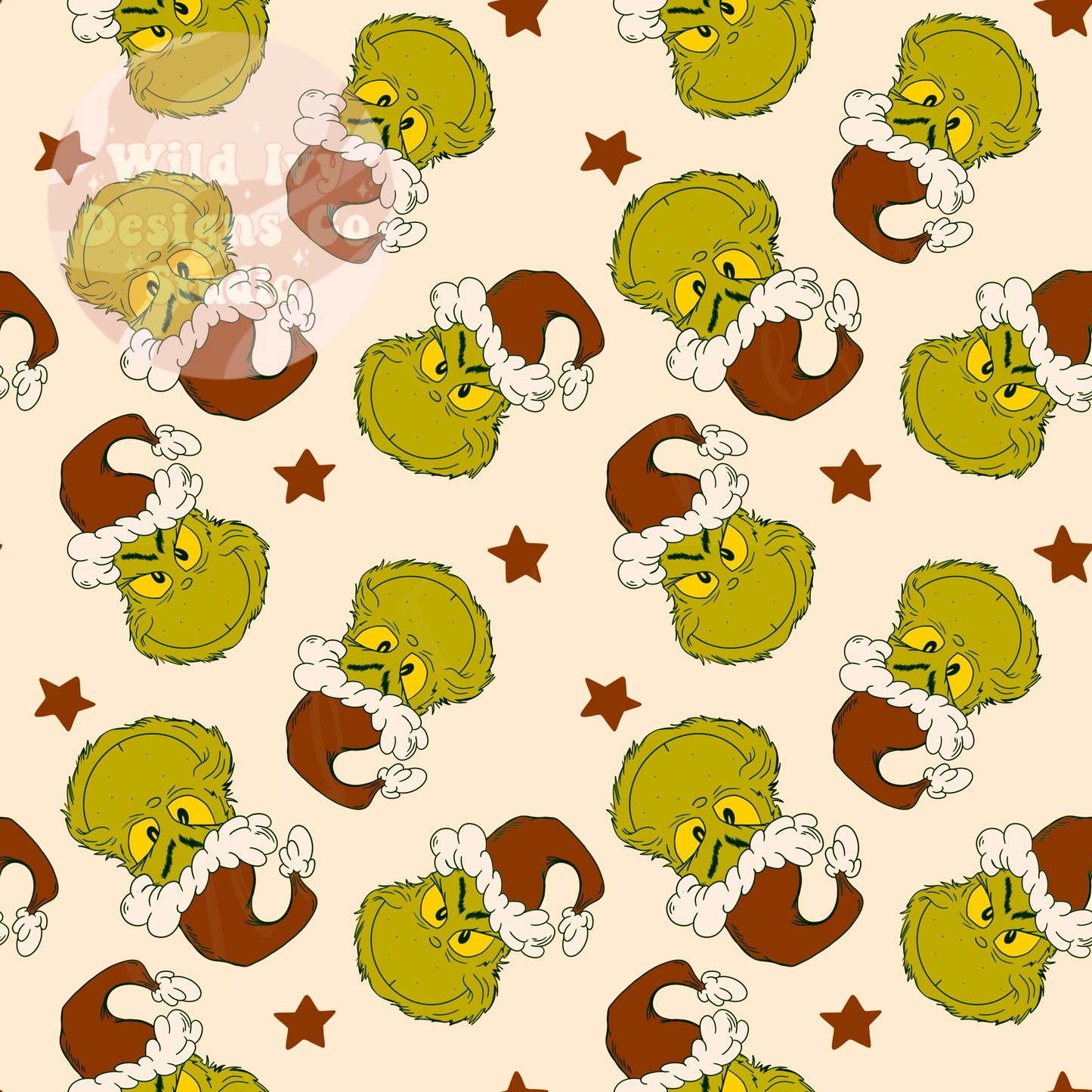 Mean One Brown Santa Hats