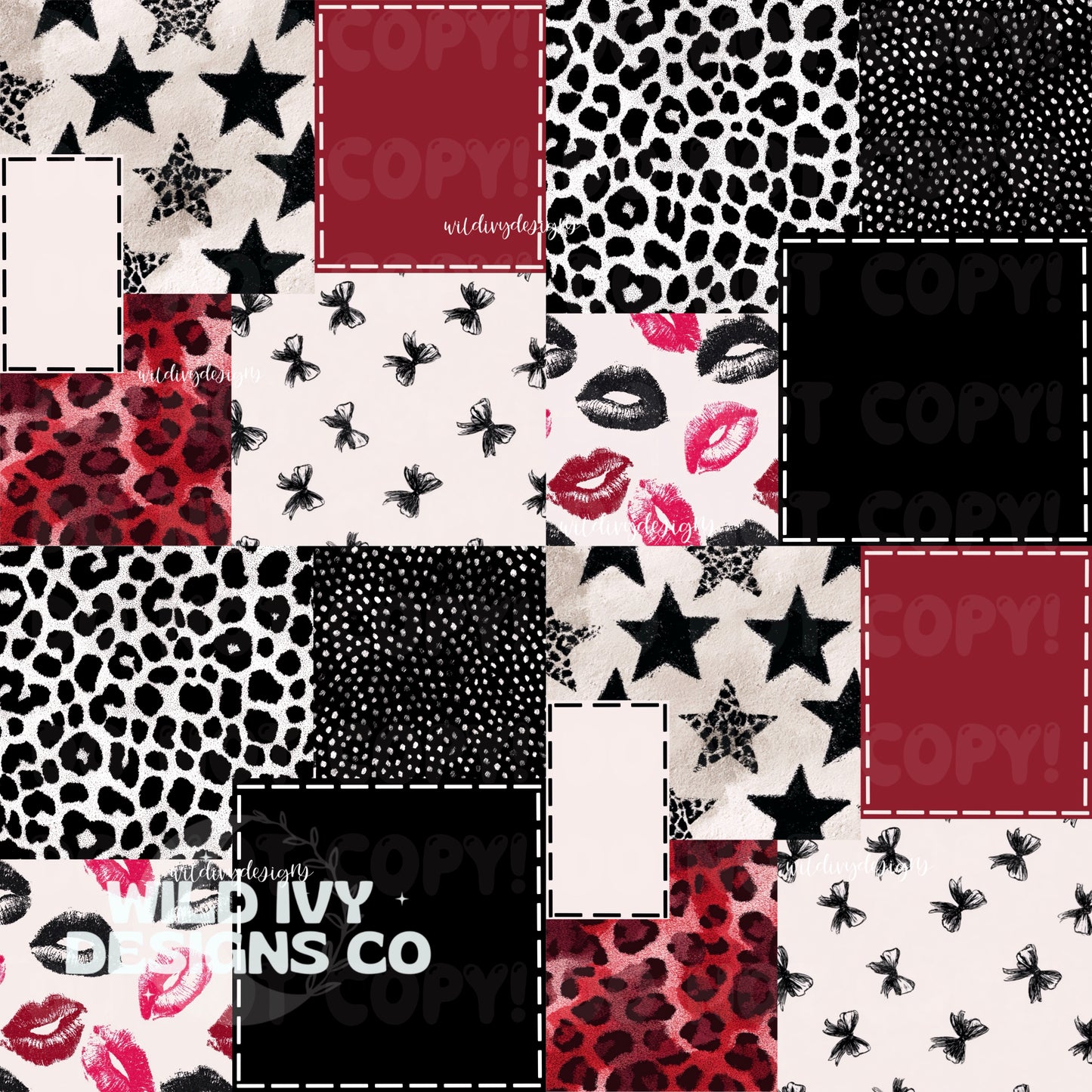 Vday Funky Patterns Patchwork