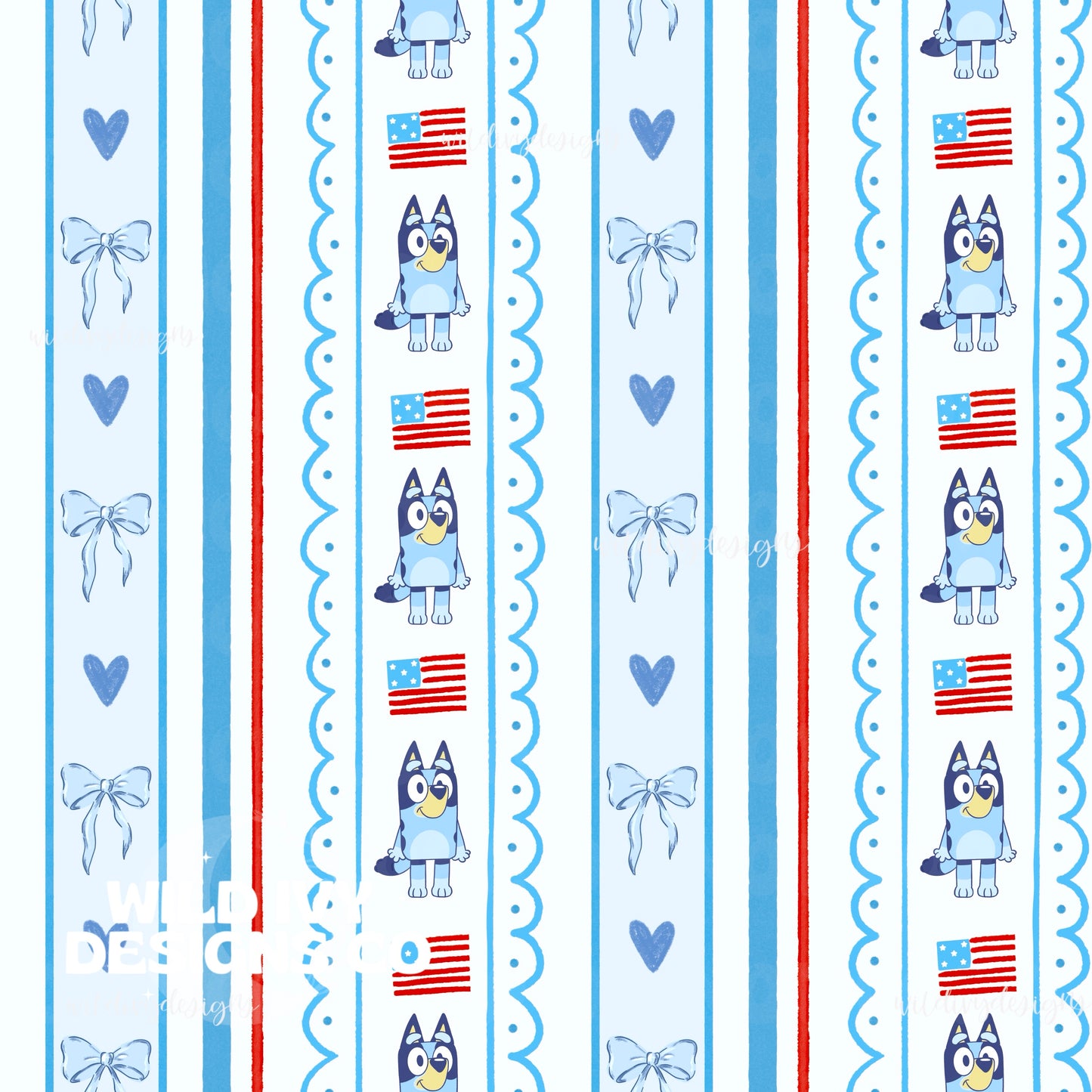 FOJ BLUE DOG STRIPES