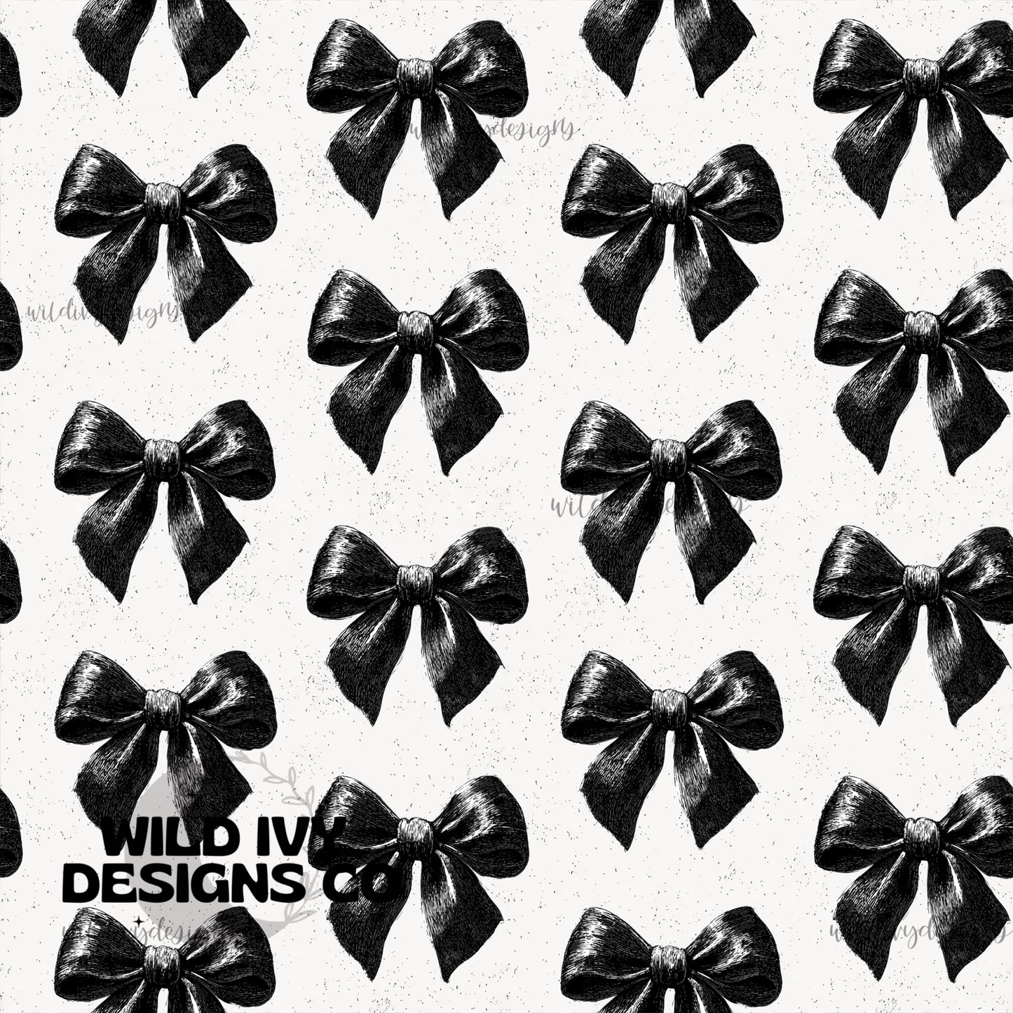 Monochrome Ribbon Bows