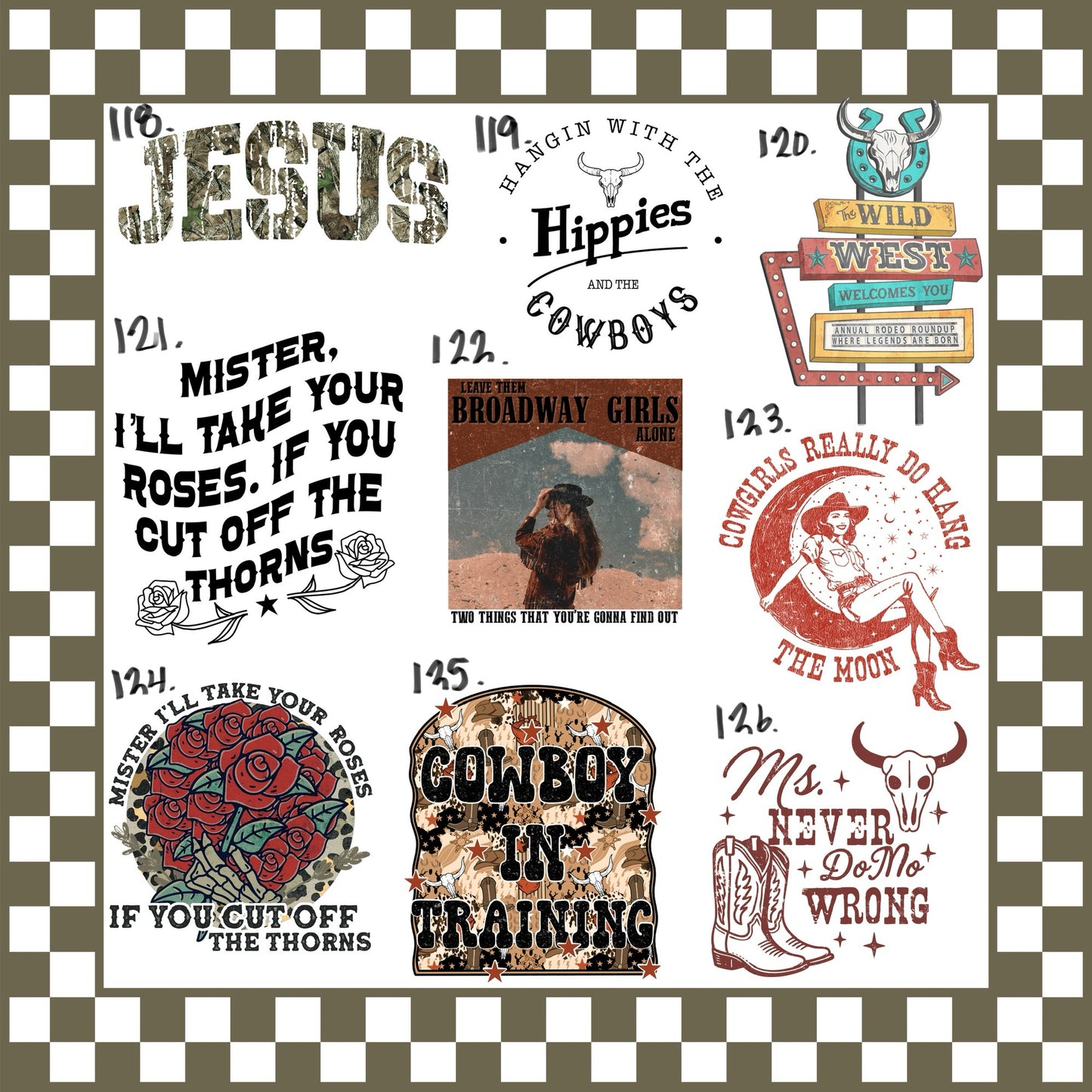 DTF Crewneck Sweatshirts (WESTERN)