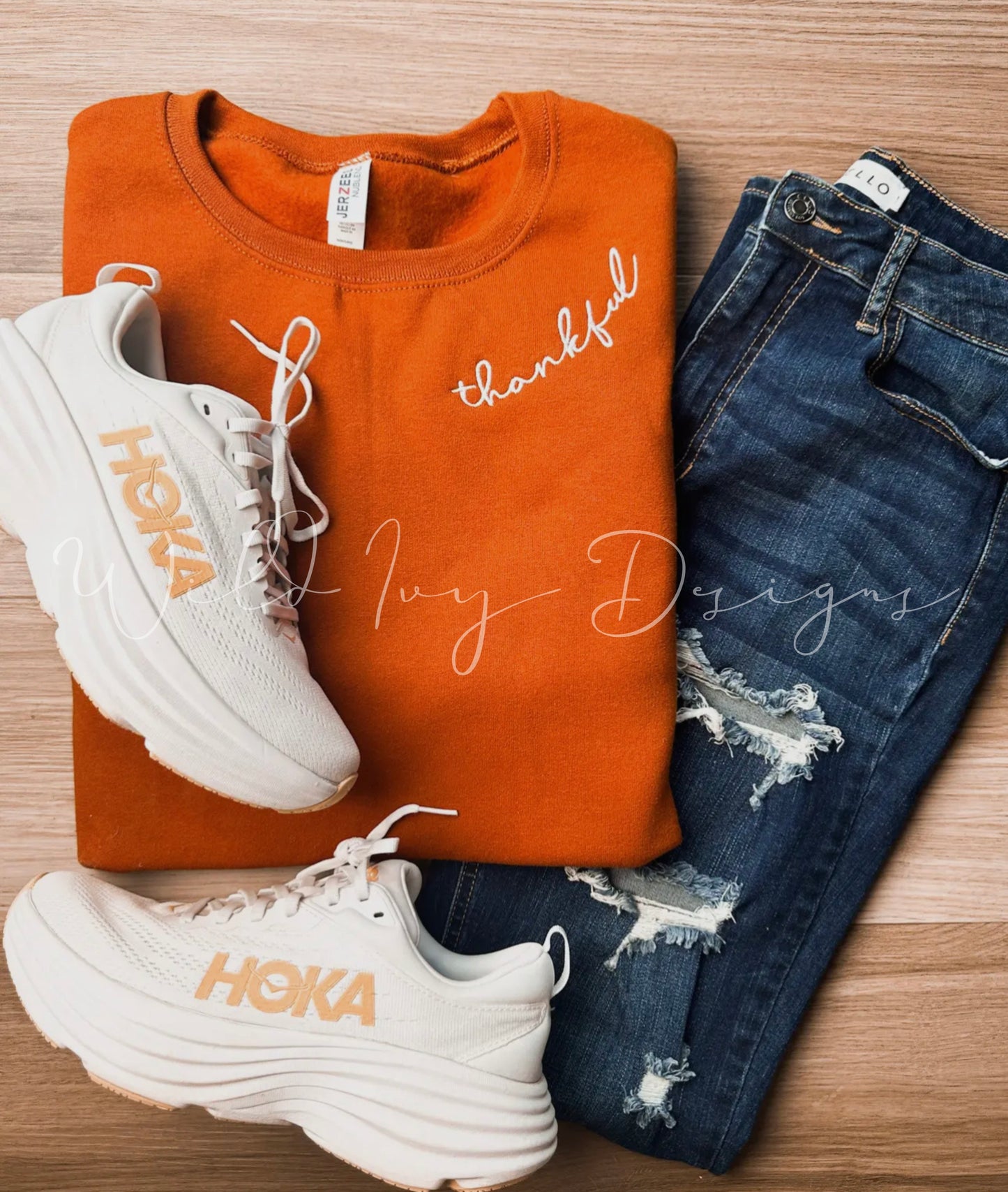 Thankful Embroidery Crewneck