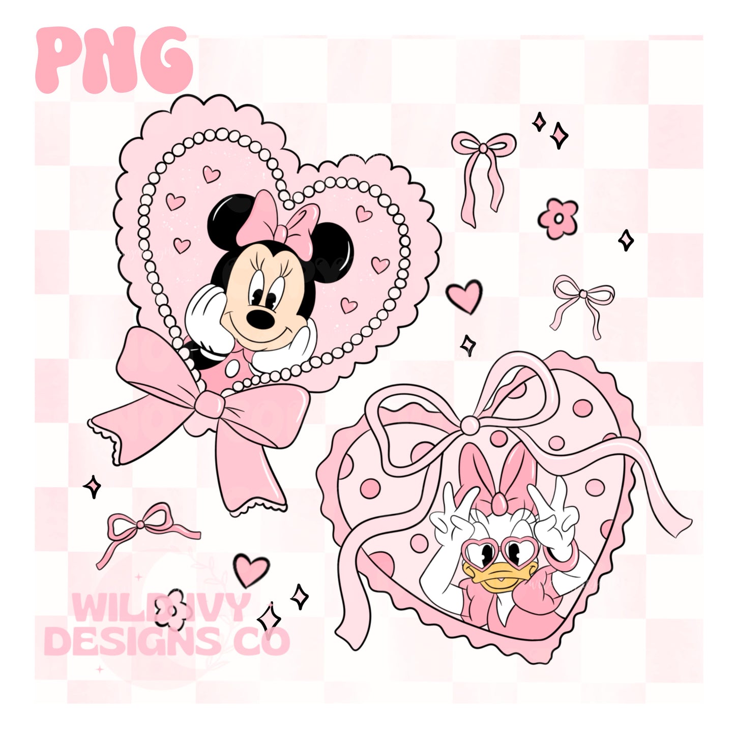 Coquette VDAY Besties PNG