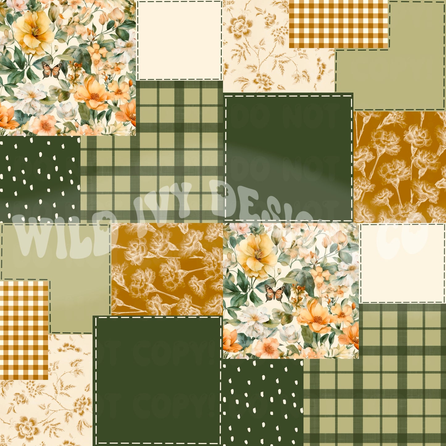 Green & Yellow Spring Patchwork
