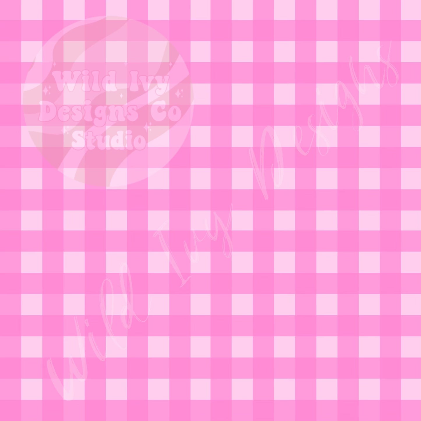 Light Pink Barb Gingham Cord