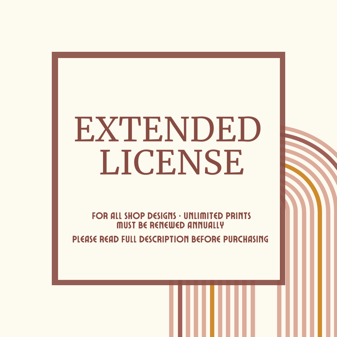 Annual Extended Commercial License (Full Shop Rights)