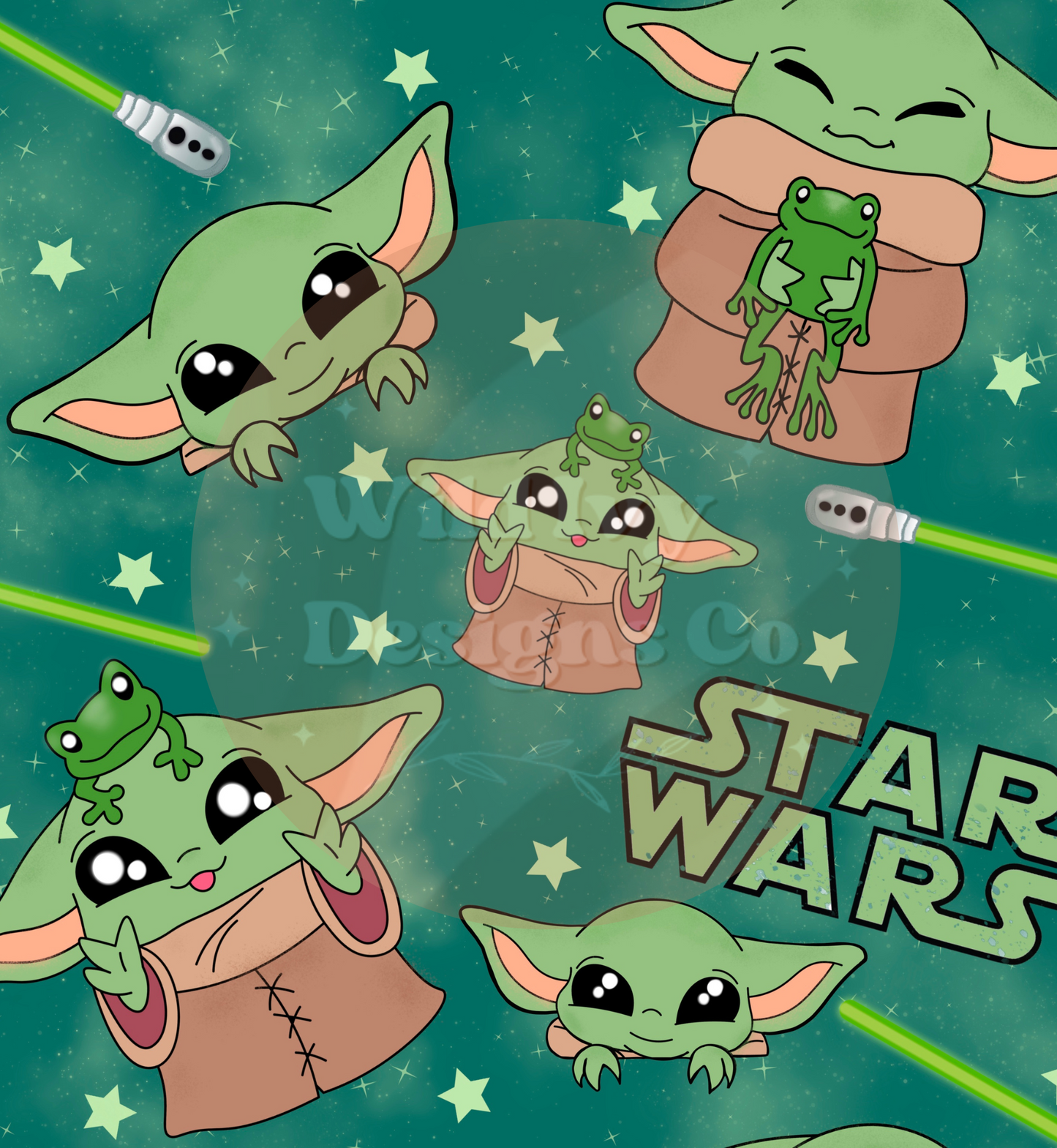 Baby Green Guy Seamless File (Green/Blue Colorway)