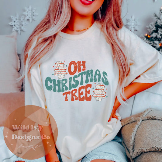 Oh Christmas Tree Cakes Distressed