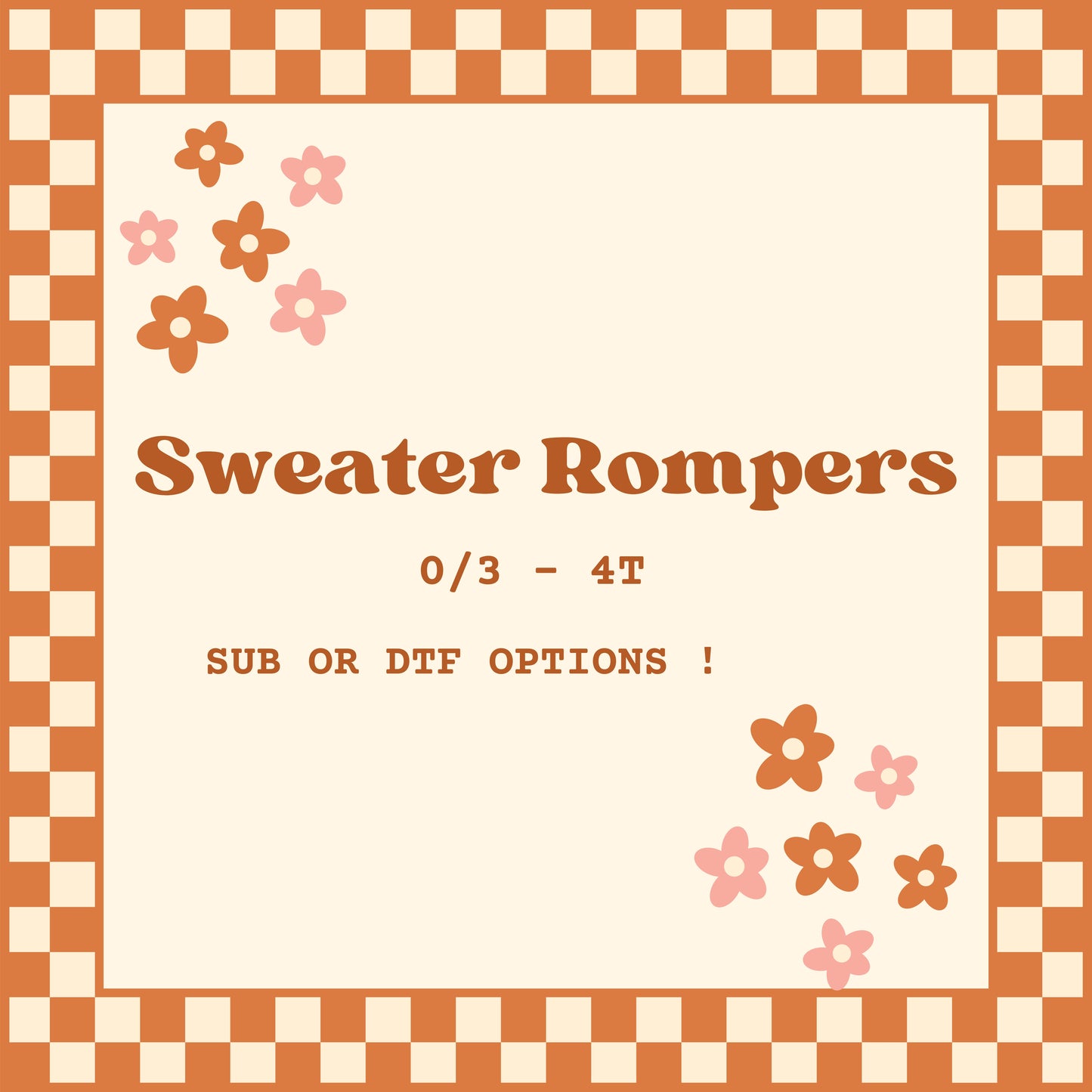 Sweater Rompers (FALL)