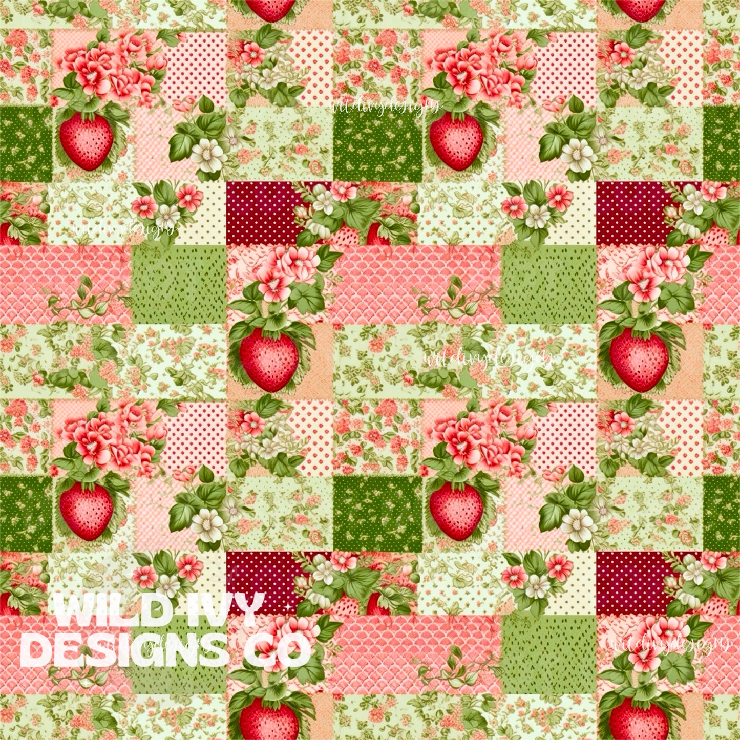 Strawberry Vintage Patchwork