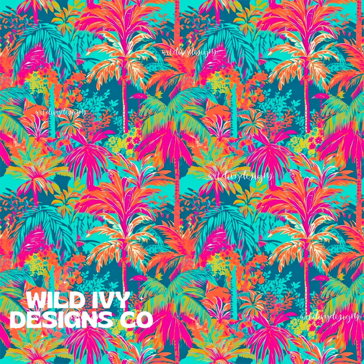 Vibrant Painted Palms