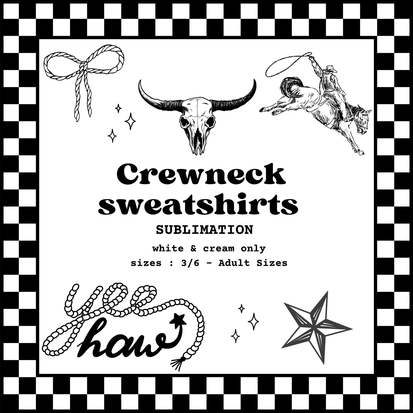 SUB Crewneck Sweatshirts (WESTERN)
