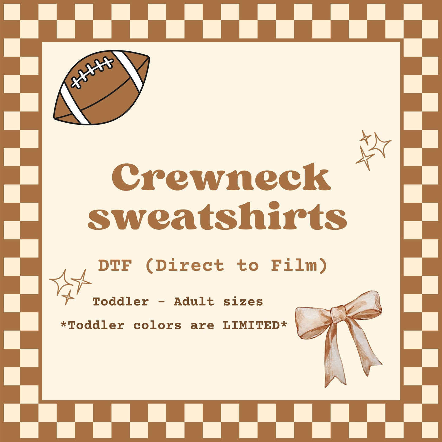 DTF Crewneck Sweatshirts (FB)