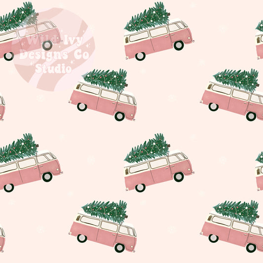 Pink Boho Christmas Vans