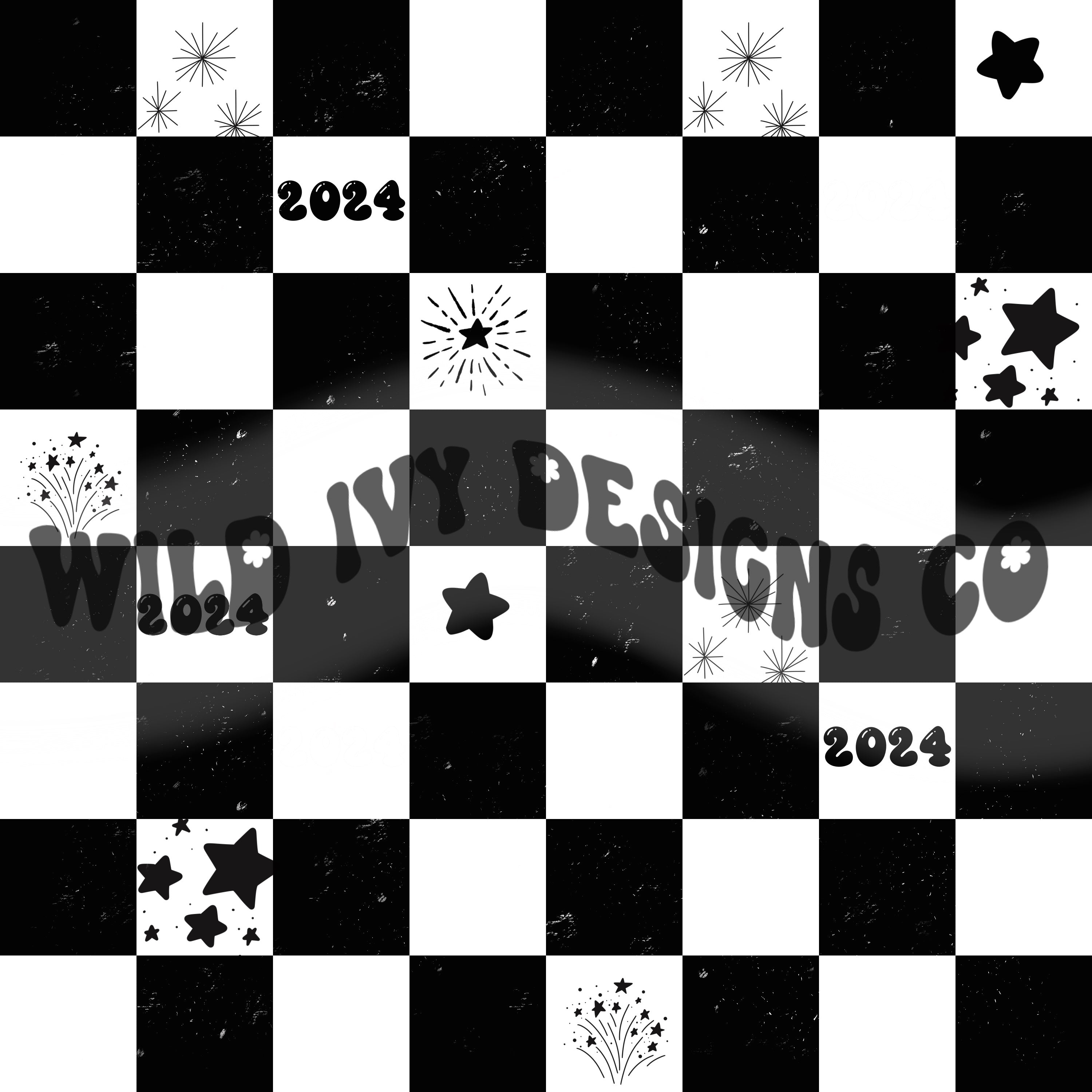 New Years Checks (multiple colors) Wildivydesignsco