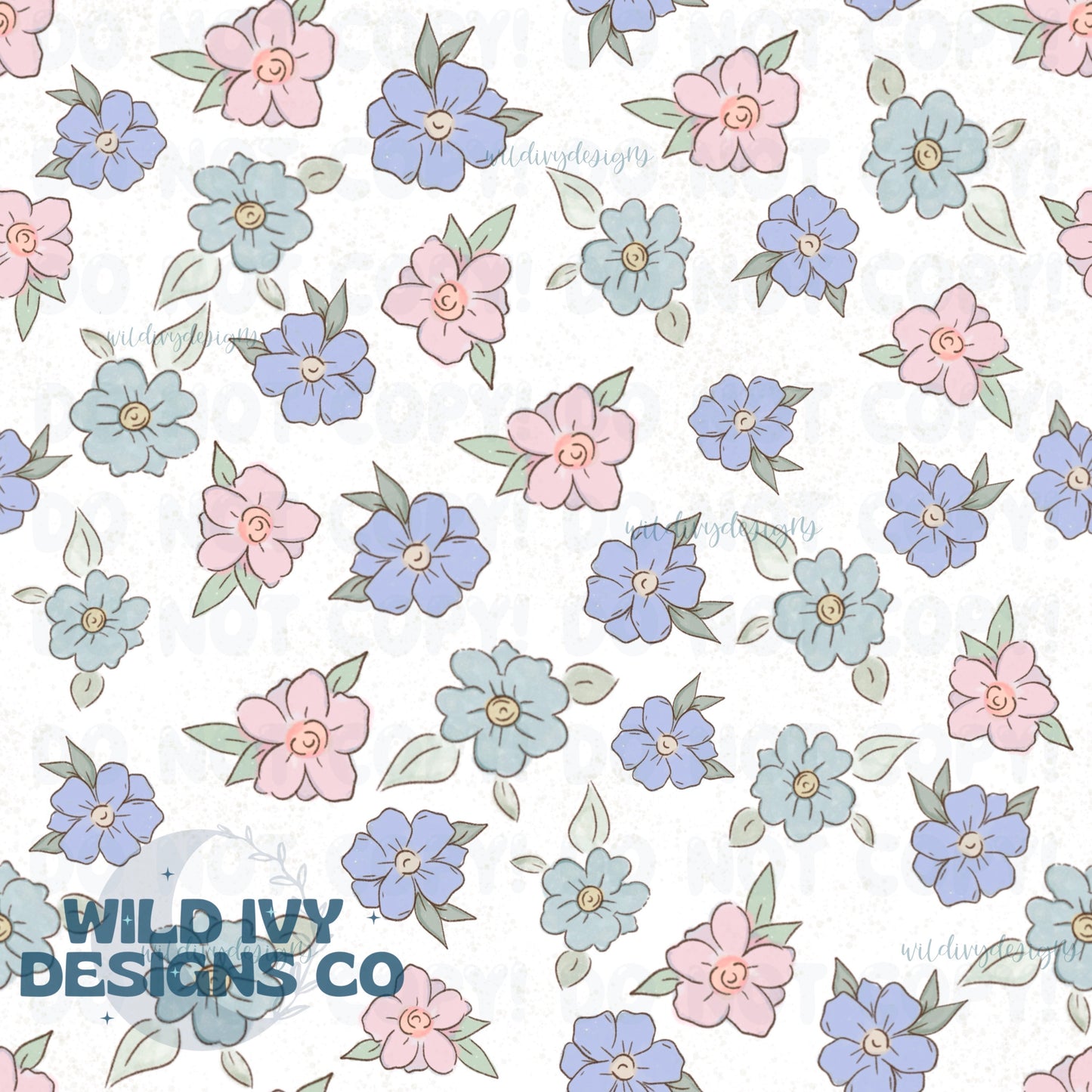 Watercolor Floral Cords Winter Sisters (4 Colorway Options)