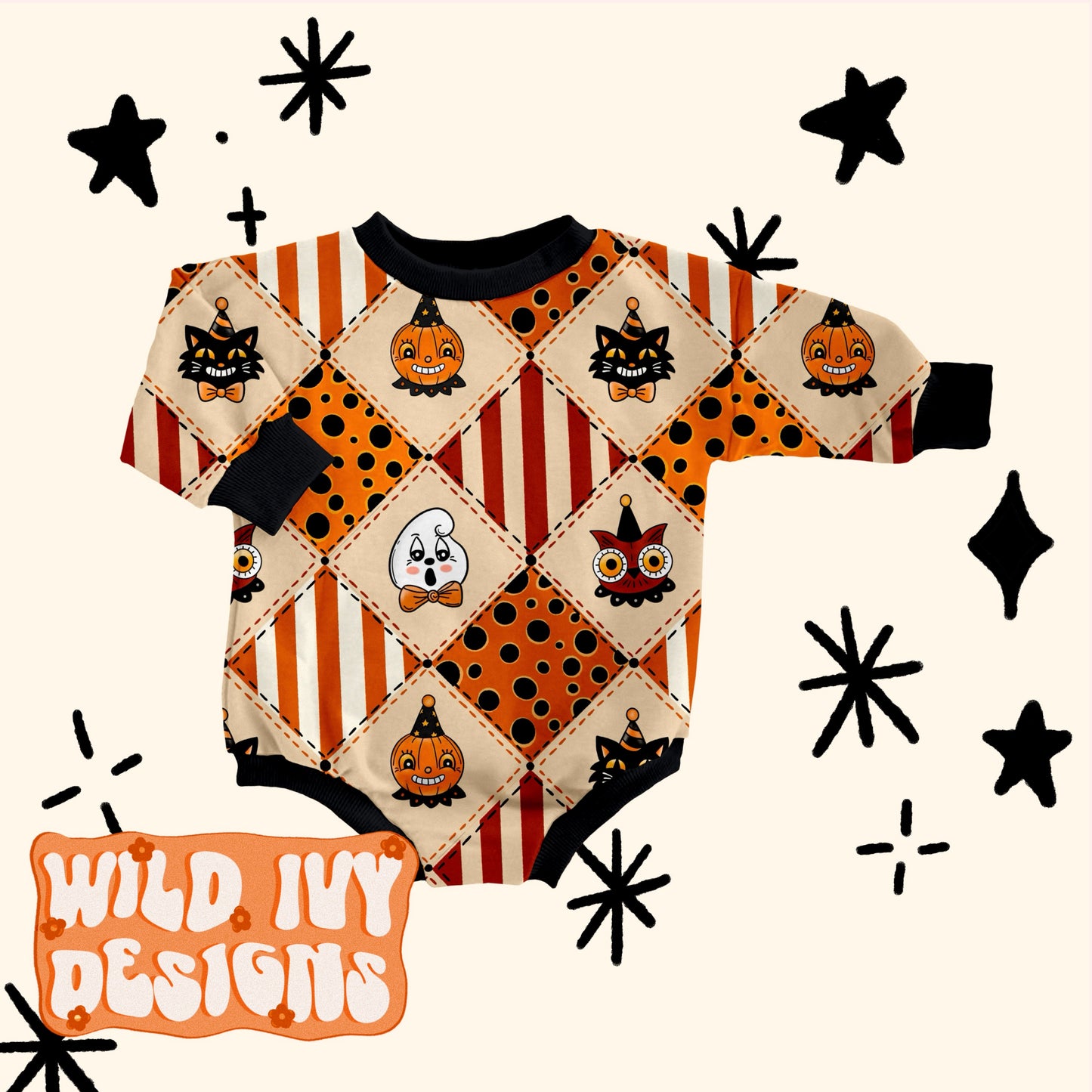 VINTAGE HALLOWEEN DIAMOND PATCH