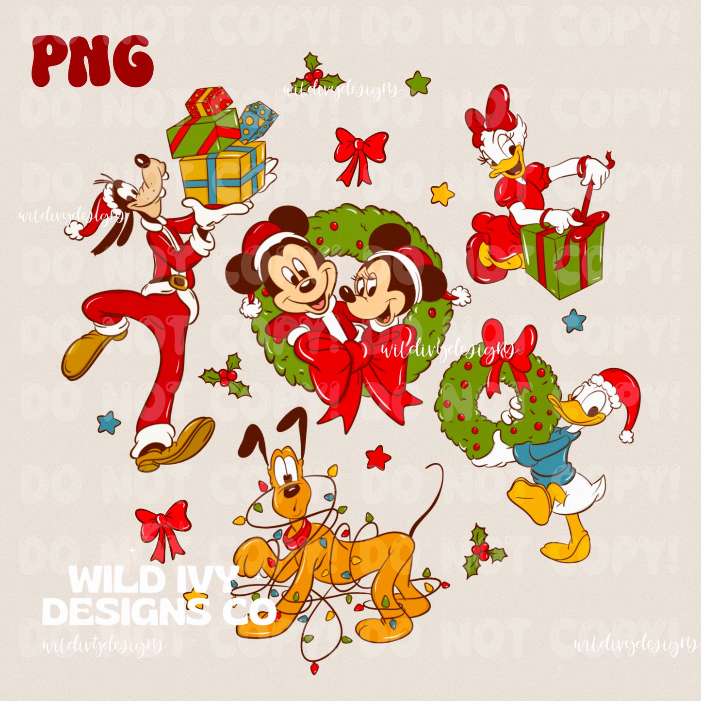 Christmas Magical Friends PNGS