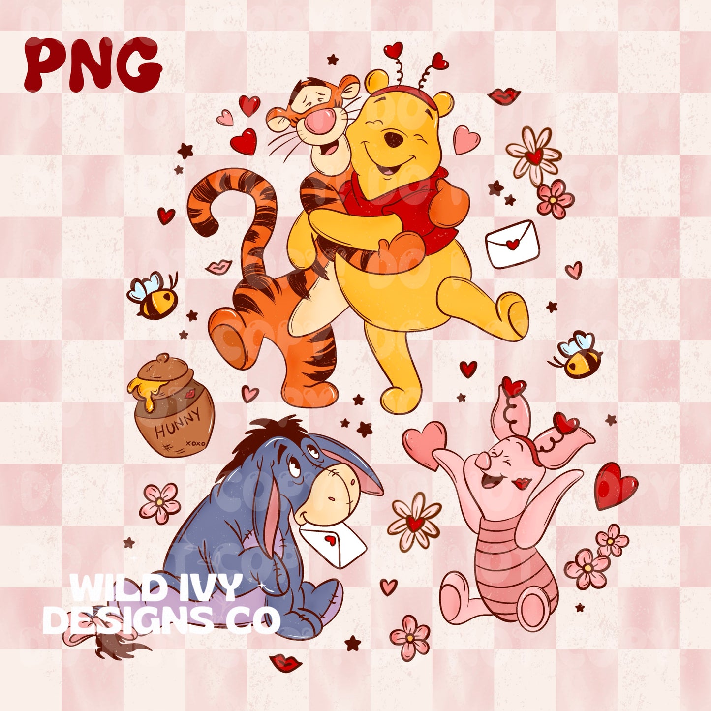 Vday Hunny Bear & Friends PNG