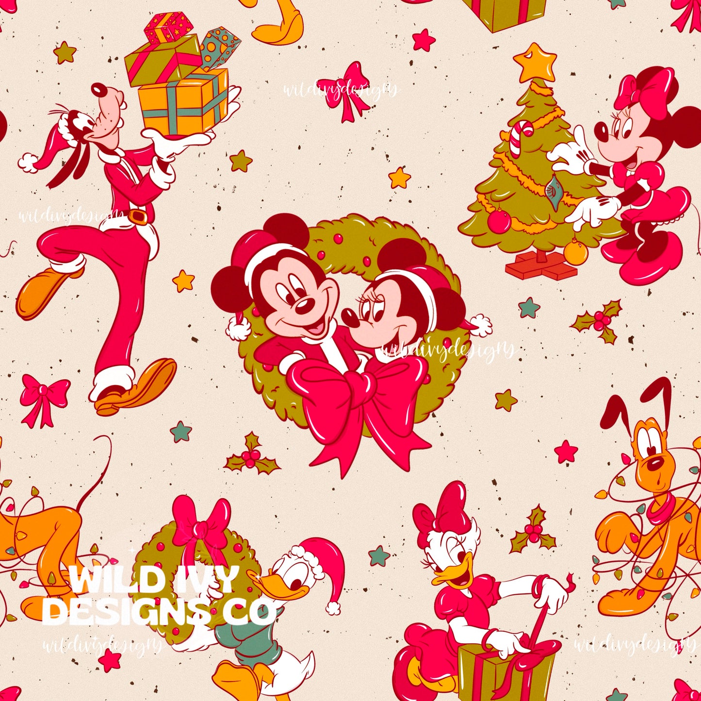 Christmas Magical Friends RETRO PINK