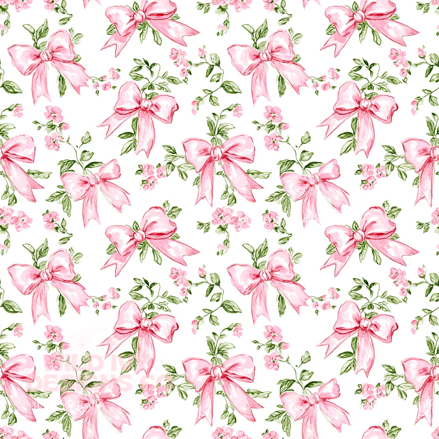 Baby Pink Bow Floral