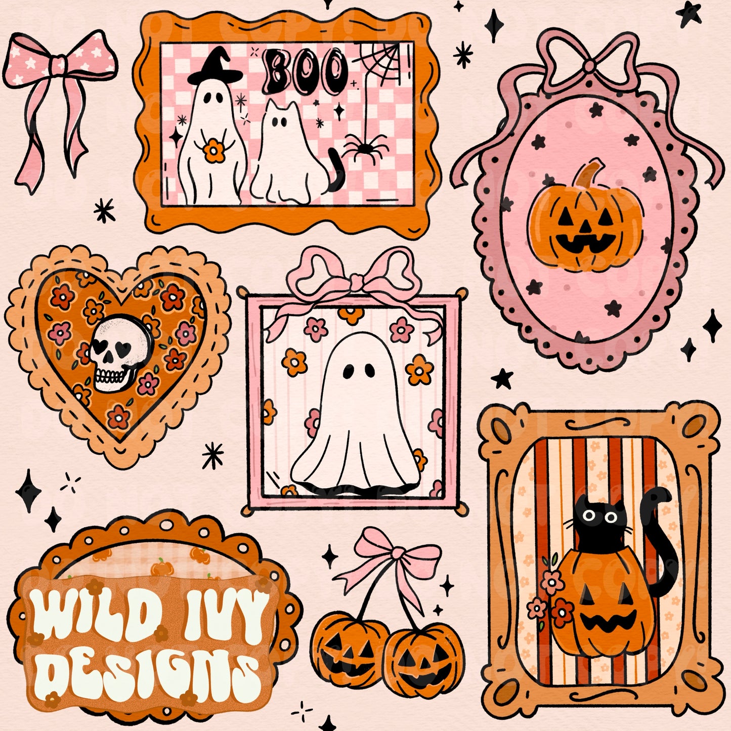 HALLOWEEN FRAMES (4 COLORS)