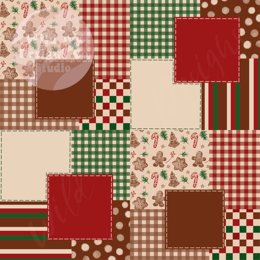 Vintage Gingerbread Cookie Patchwork