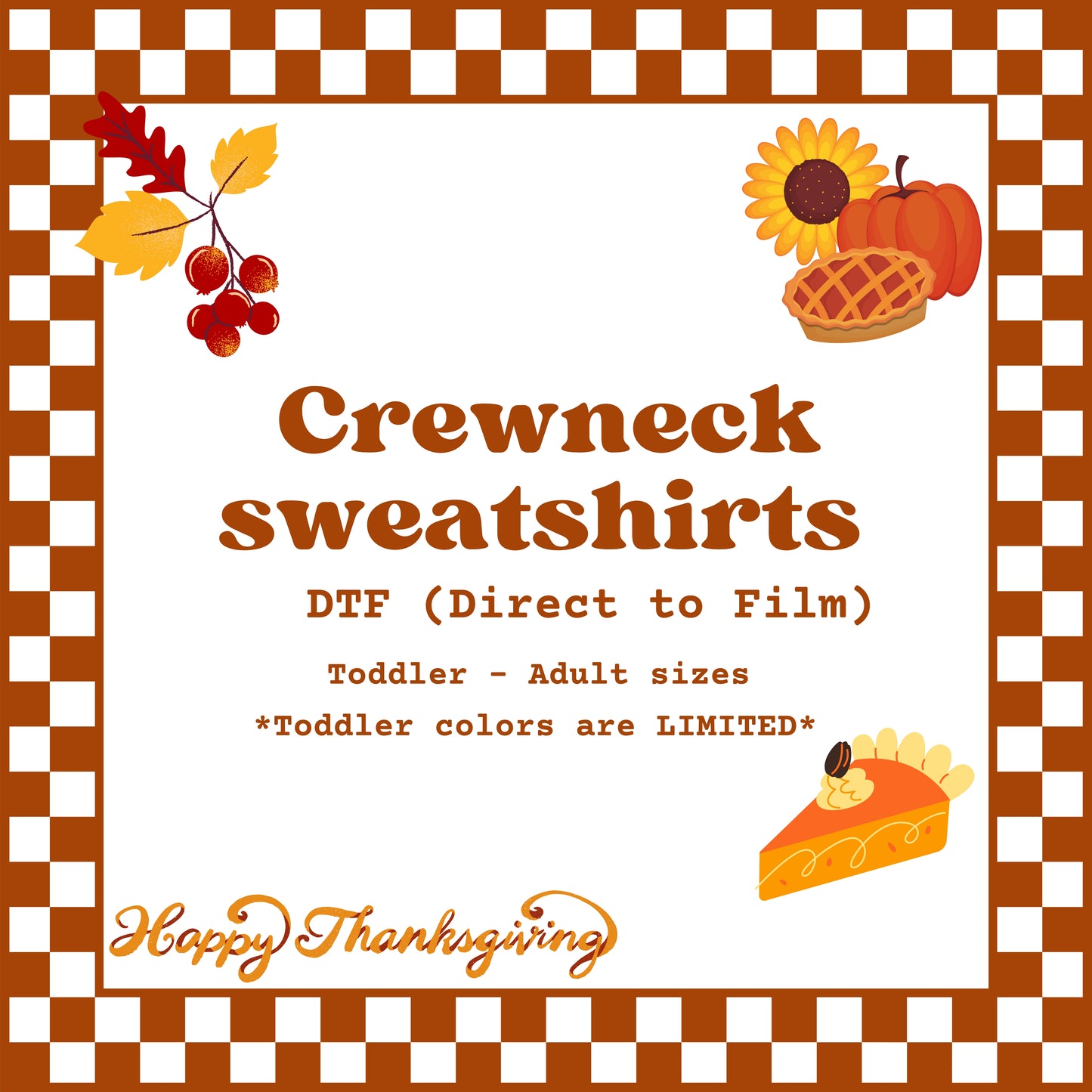 DTF Crewneck Sweatshirts (THXGVG)