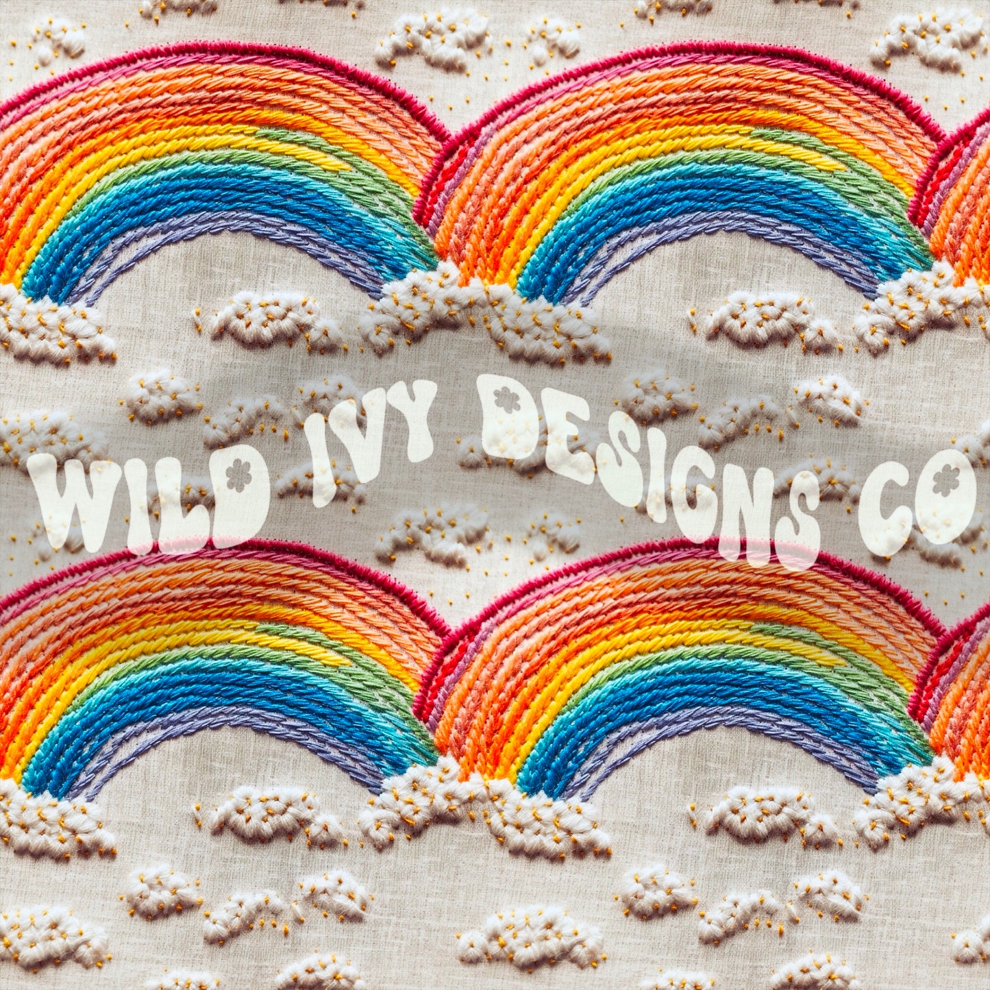 Embroidery Vintage Rainbows