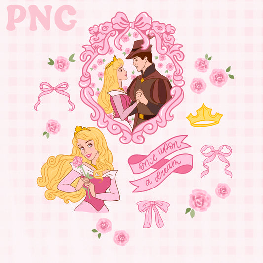 Coquette Sleeping Princess PNG