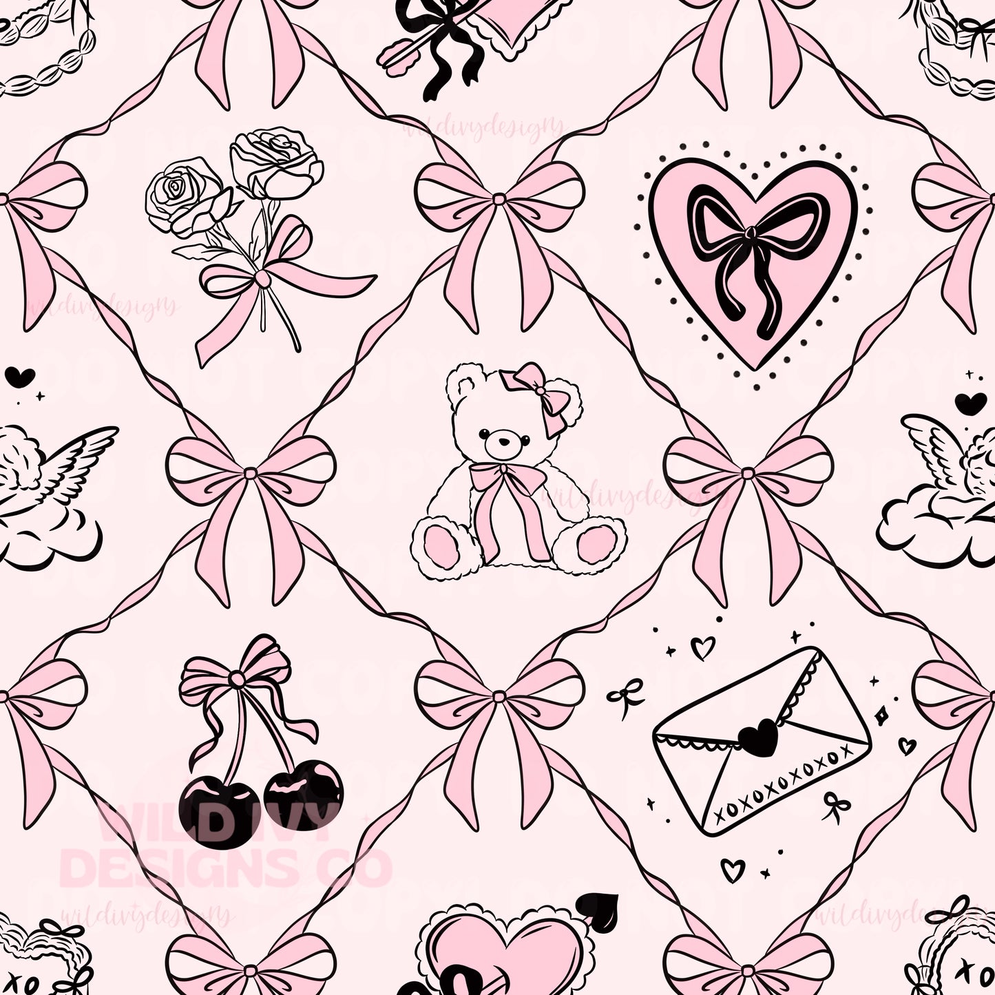 Coquette VDAY Doodles