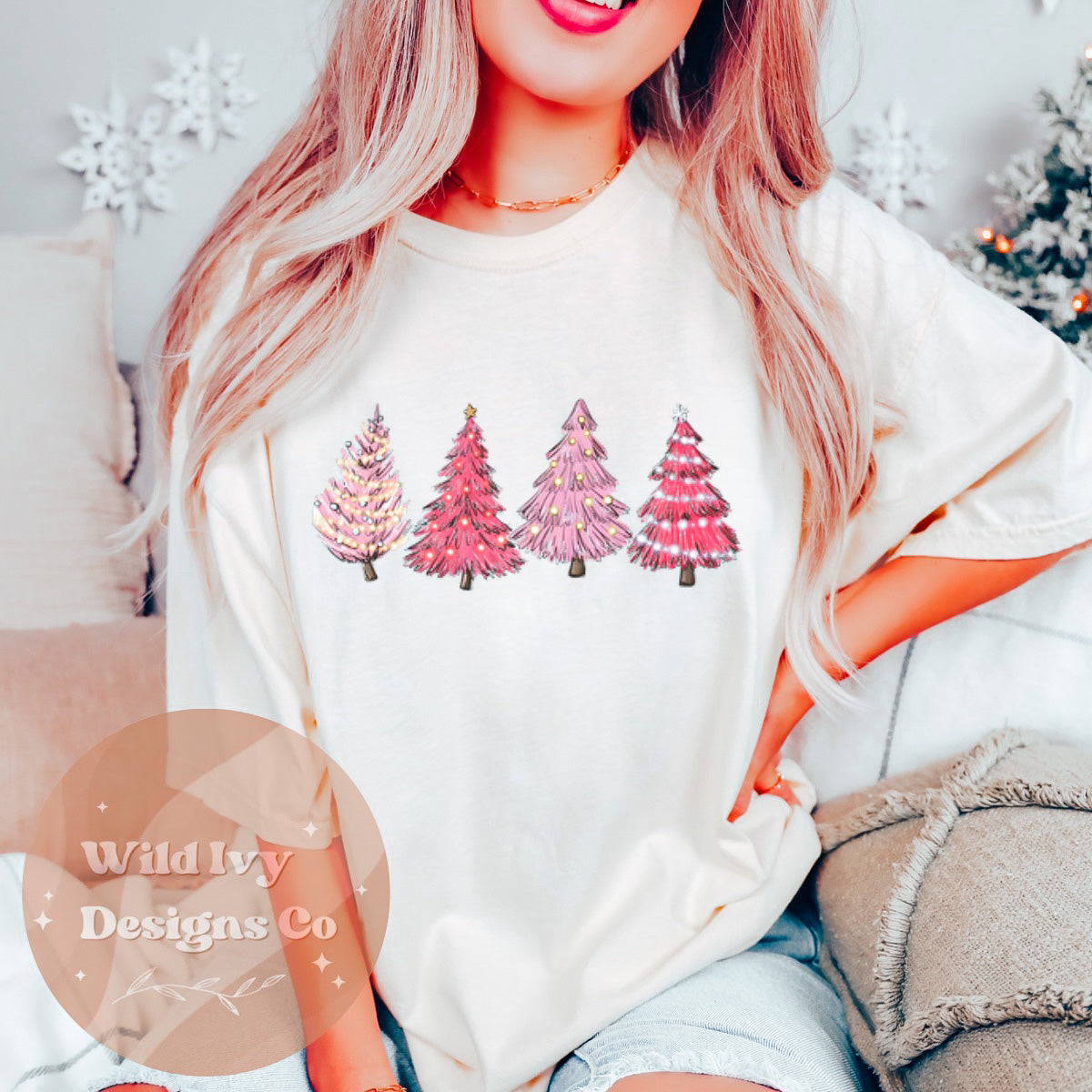 Pink Christmas Trees