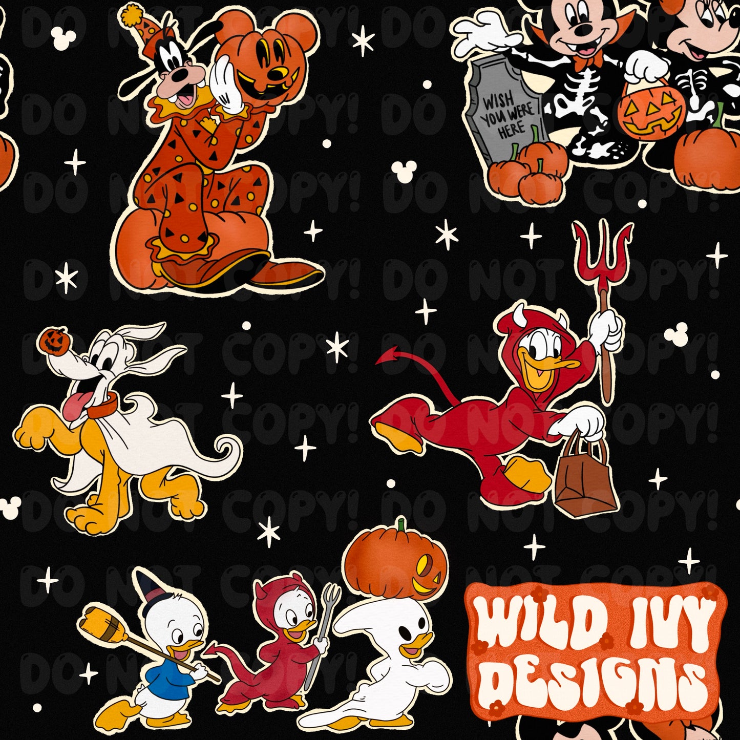 Magical Halloween Friends (4 COLORS)