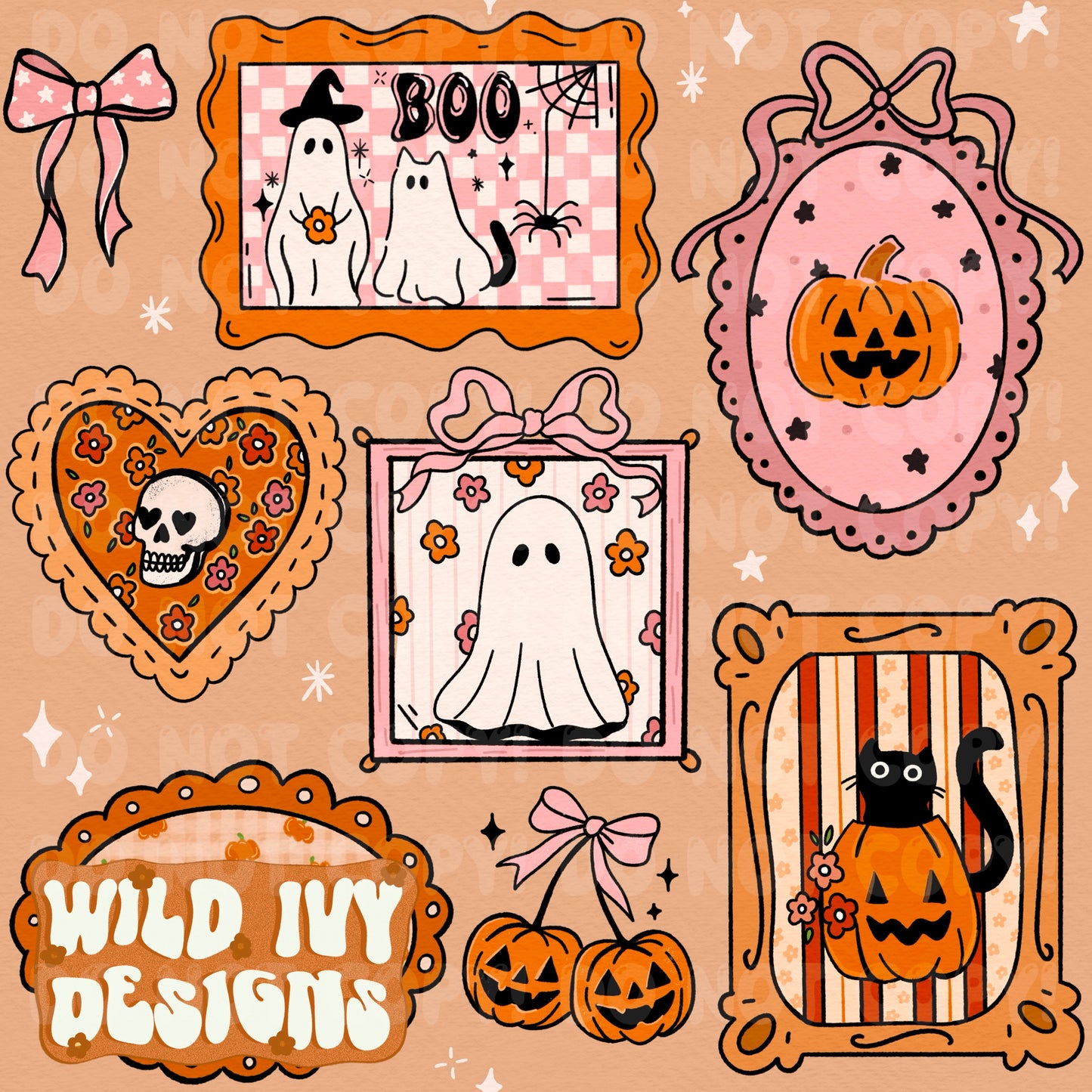 HALLOWEEN FRAMES (4 COLORS)