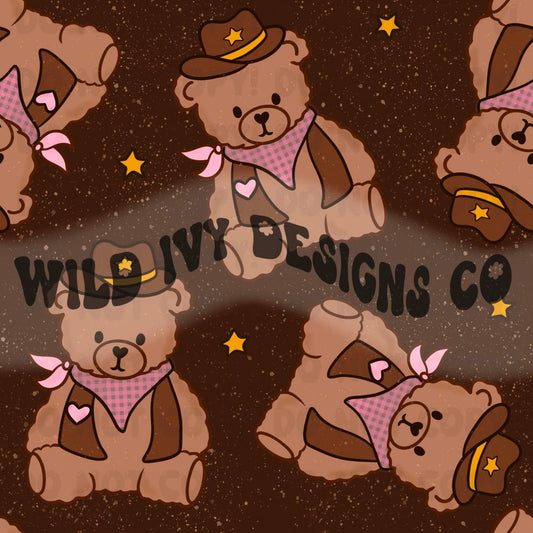 Western Teddys (Pink & Brown Colorway)