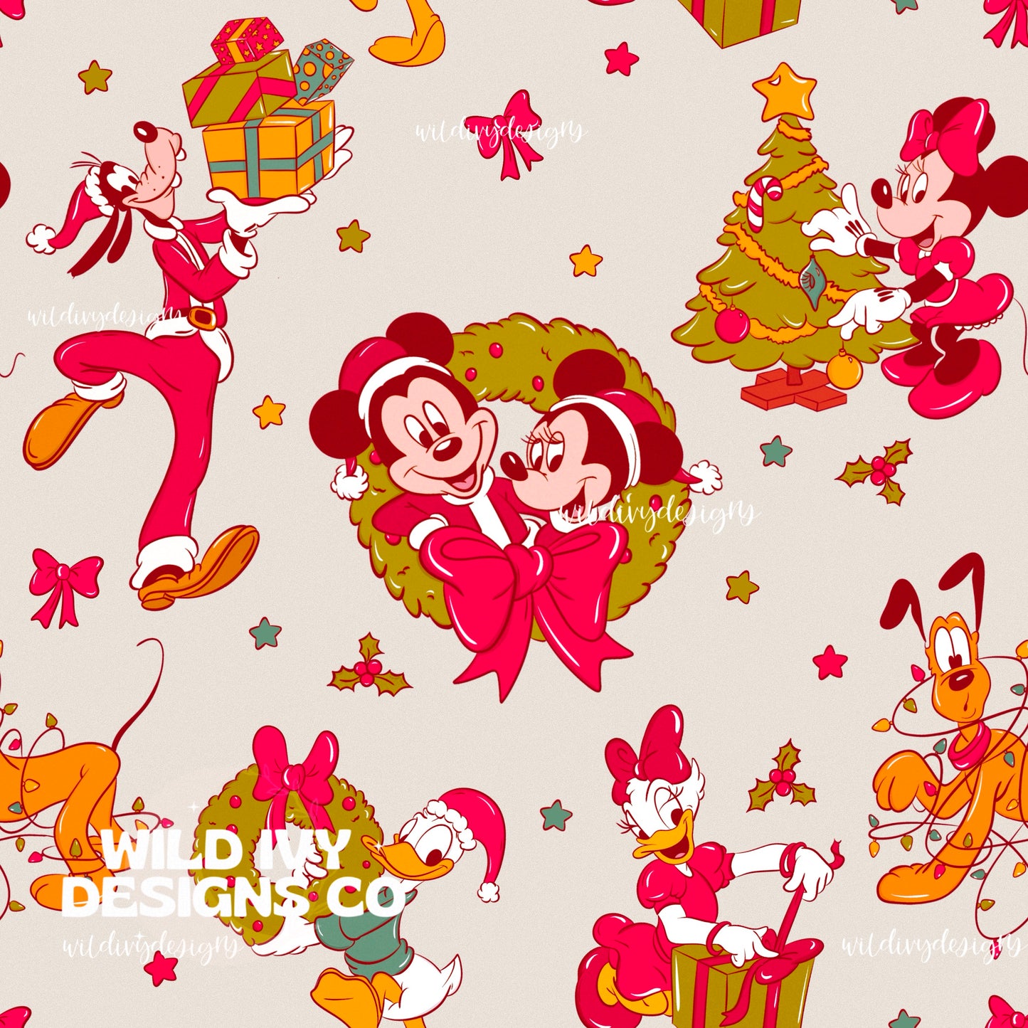 Christmas Magical Friends RETRO PINK