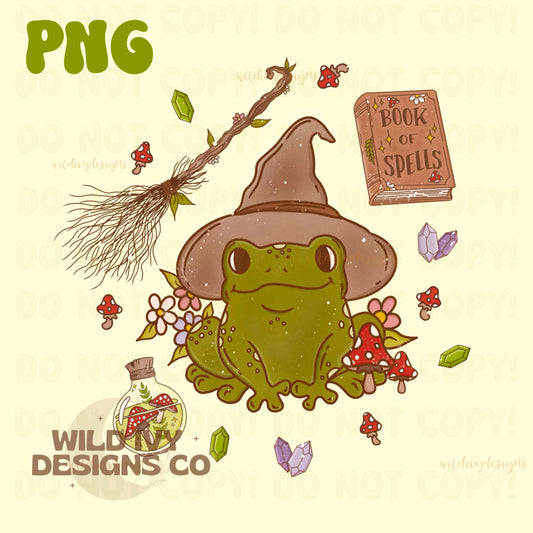 Witchy Frogs PNG