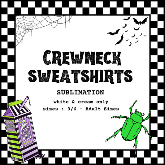 SUB Crewneck Sweatshirts