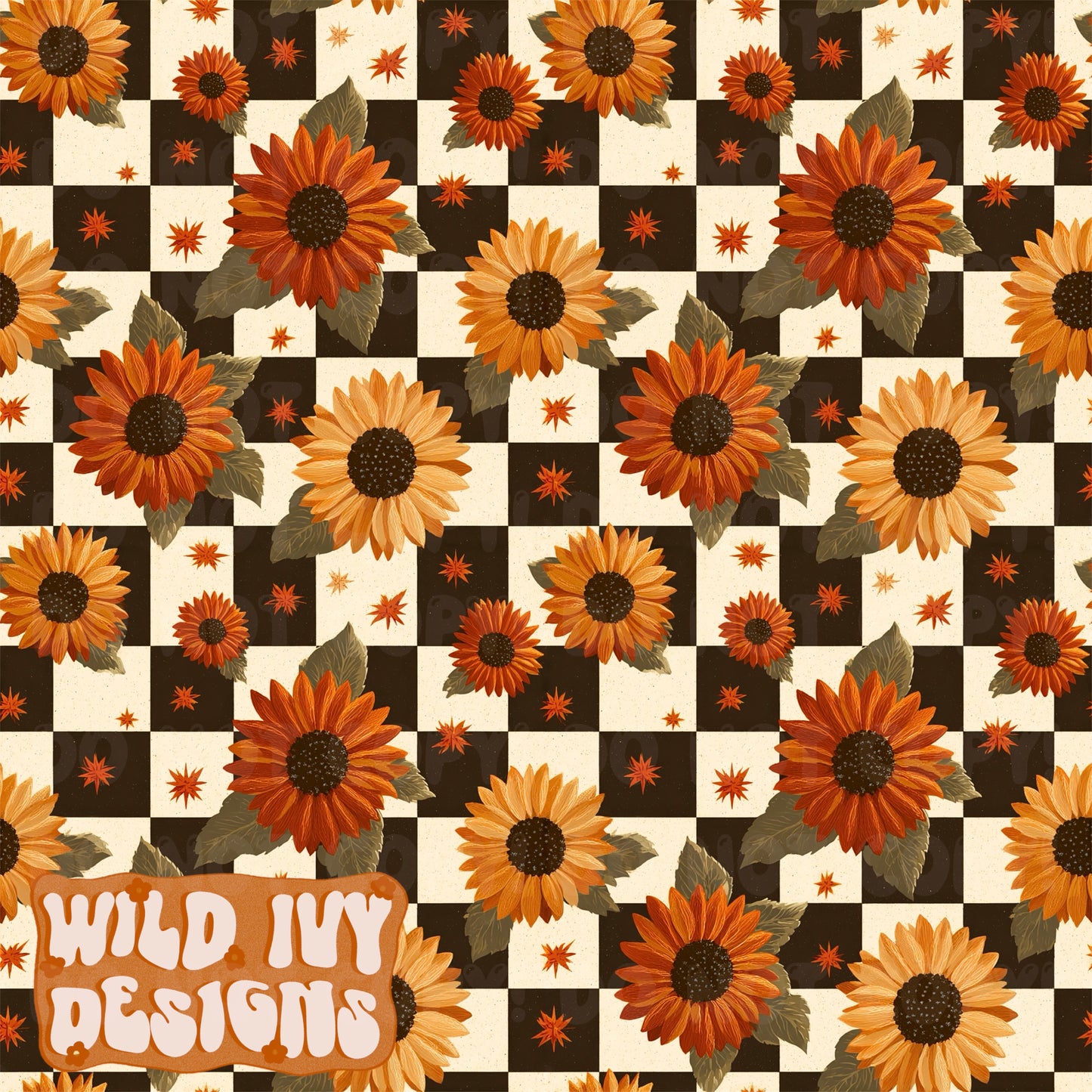Checkered Sunflowers
