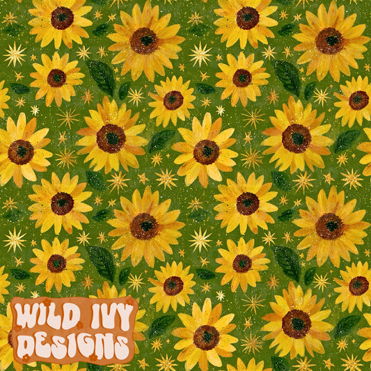 GREEN SPARKLE SUNFLOWERS
