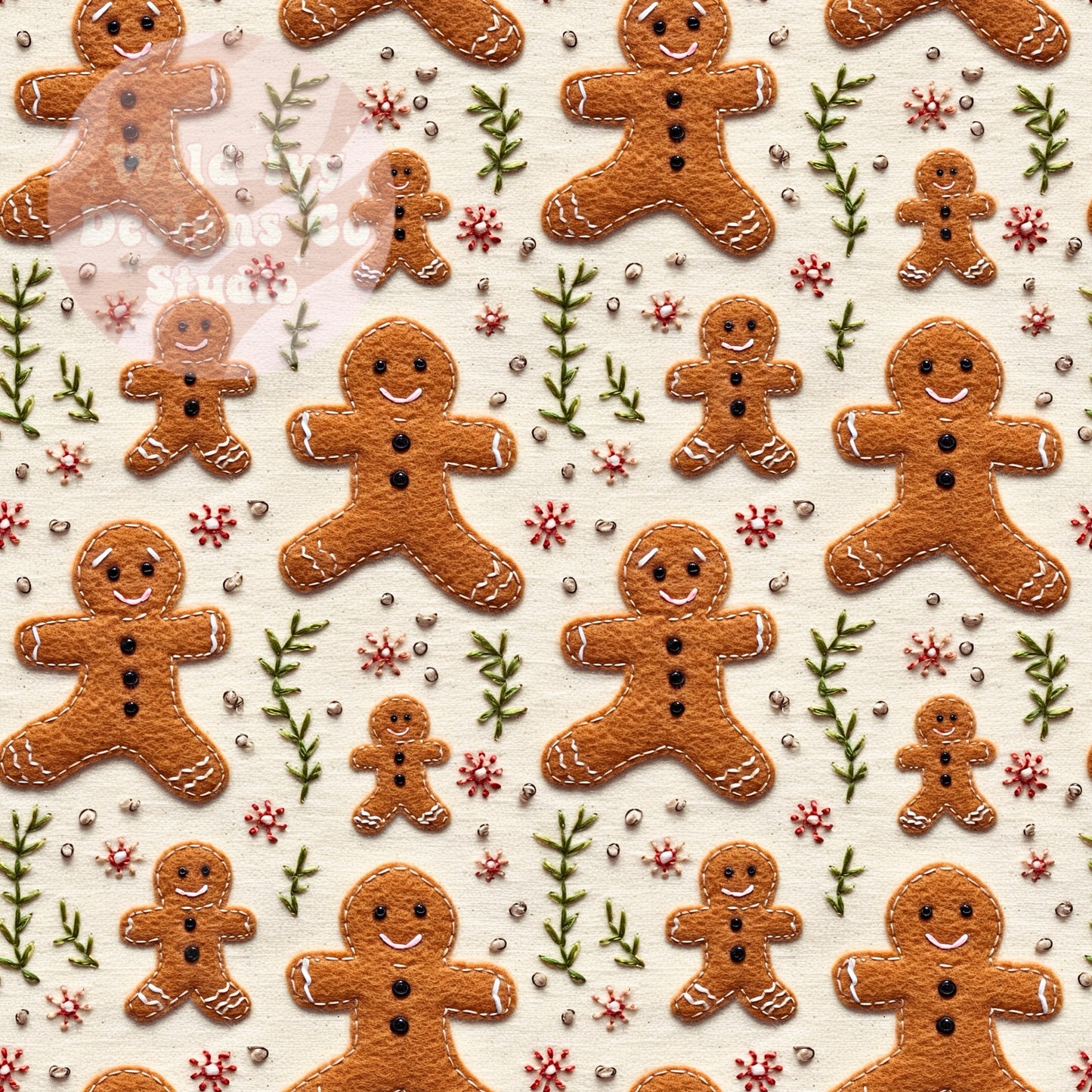 Boho Embroidery Gingerbreads