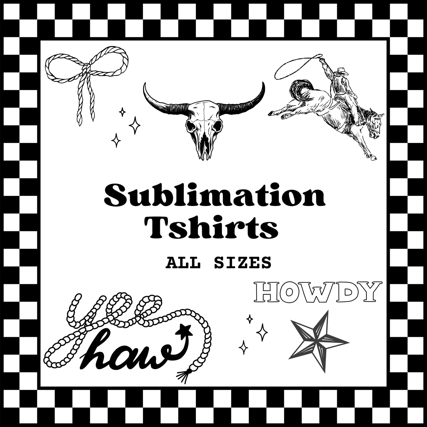 Sublimation T-shirts (WESTERN)