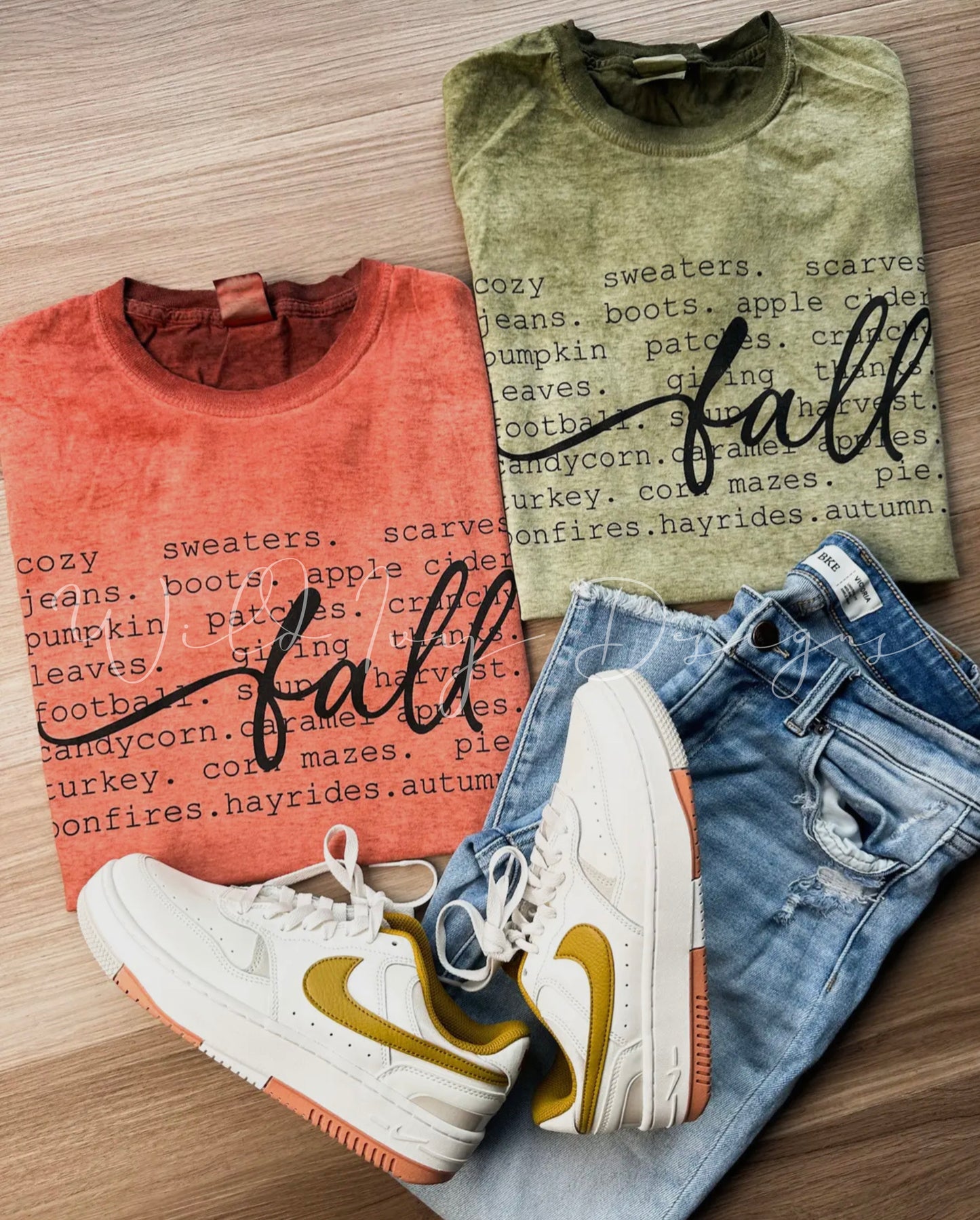 Fall Oil Wash Tshirt