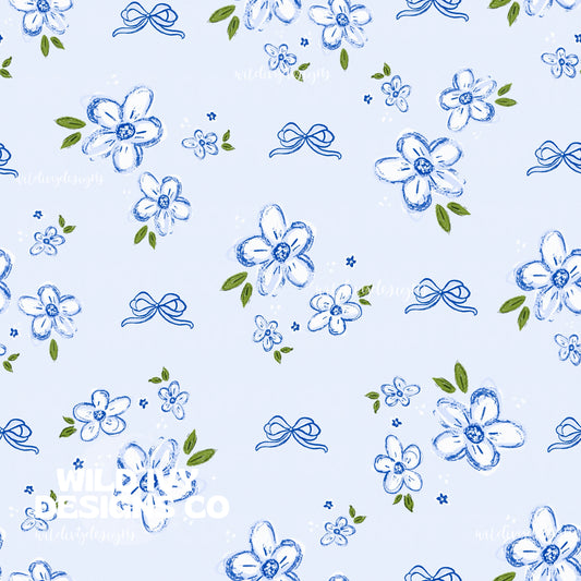 Floral Spring Bows (2 Colors)