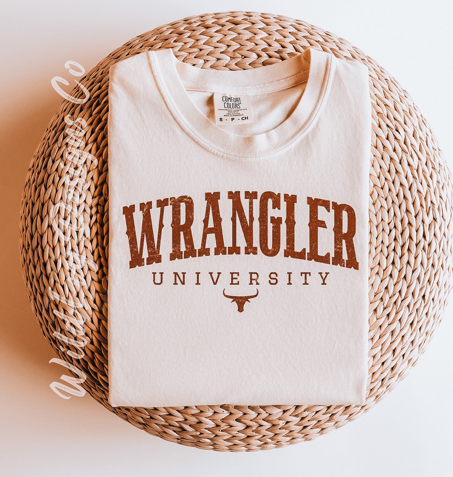 Brown Distressed W Logo